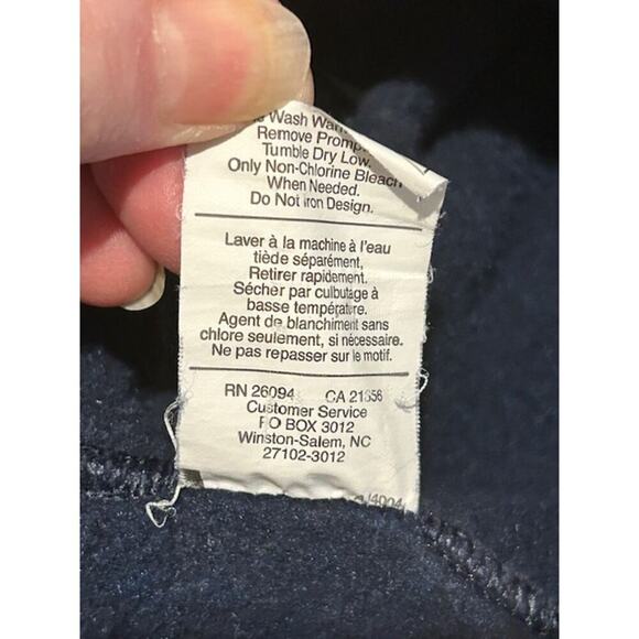 Champion Navy Sweatpants w/ Ankle Zips Men's Size Large - Picture 7 of 7